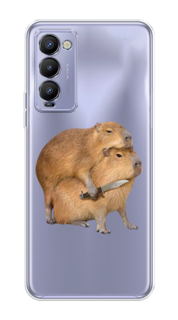 Чехол на Tecno Camon 18/18T "Капибара с ножом" Case Place