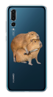 Чехол на Huawei P20 Pro "Капибара с ножом" Case Place