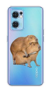 Чехол на Oppo Find X5 Lite "Капибара с ножом" Case Place
