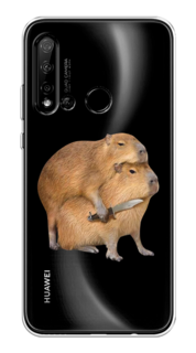 Чехол на Huawei P20 Lite 2019/Nova 5i "Капибара с ножом" Case Place