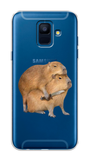 Чехол на Samsung Galaxy A6 "Капибара с ножом" Case Place