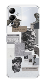 Чехол на Infinix Note 12i "Коллаж греческие скульптуры" Case Place