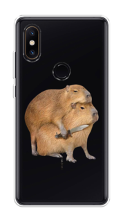 Чехол на Xiaomi Mi Mix 2S "Капибара с ножом" Case Place