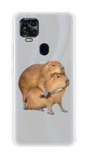 Чехол на ZTE Blade V2020 "Капибара с ножом" Case Place