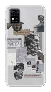 Чехол на ZTE Blade A31 "Коллаж греческие скульптуры" Case Place