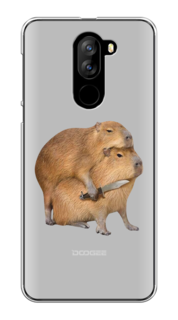 Чехол на Doogee X60L "Капибара с ножом" Case Place