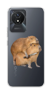 Чехол на Vivo Y02/Y02A/Y11 (2023) "Капибара с ножом" Case Place