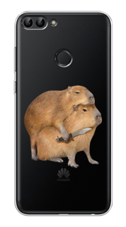 Чехол на Huawei Y9 2018 "Капибара с ножом" Case Place