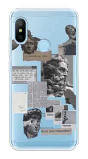 Чехол на Xiaomi A2 Lite/Redmi 6 Pro "Коллаж греческие скульптуры" Case Place