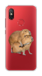 Чехол на Xiaomi Mi 6X/A2 "Капибара с ножом" Case Place