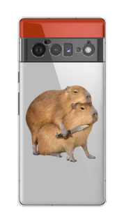 Чехол на Google Pixel 6 Pro "Капибара с ножом" Case Place