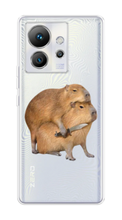Чехол на Infinix Zero Ultra 5G "Капибара с ножом" Case Place