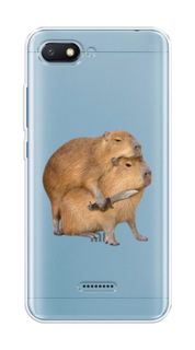 Чехол на Xiaomi Redmi 6A "Капибара с ножом" Case Place