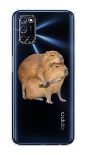 Чехол на Oppo A52/A72 "Капибара с ножом" Case Place