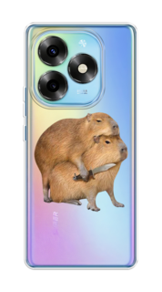 Чехол на Itel S23+ "Капибара с ножом" Case Place