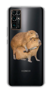 Чехол на Honor 30 "Капибара с ножом" Case Place