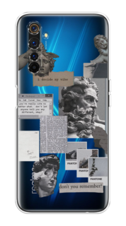 Чехол на Realme 6 Pro "Коллаж греческие скульптуры" Case Place