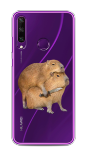 Чехол на Huawei Y6p "Капибара с ножом" Case Place