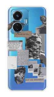 Чехол на Vivo T1 "Коллаж греческие скульптуры" Case Place
