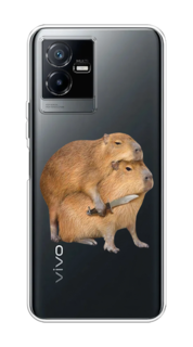 Чехол на Vivo Y73t "Капибара с ножом" Case Place