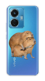Чехол на Vivo T1 "Капибара с ножом" Case Place