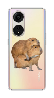 Чехол на OPPO Reno 8T 5G "Капибара с ножом" Case Place