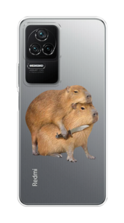 Чехол на Xiaomi Poco F4/Redmi K40S "Капибара с ножом" Case Place