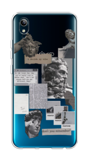 Чехол на Vivo Y91c/Y1s "Коллаж греческие скульптуры" Case Place