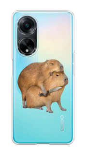 Чехол на Oppo A98 "Капибара с ножом" Case Place