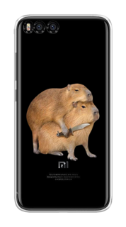 Чехол на Xiaomi Mi 6 "Капибара с ножом" Case Place