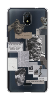 Чехол на Nokia C100 "Коллаж греческие скульптуры" Case Place