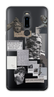 Чехол на Meizu M8 "Коллаж греческие скульптуры" Case Place