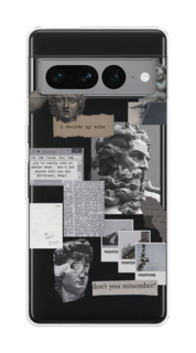 Чехол на Google Pixel 7 Pro "Коллаж греческие скульптуры" Case Place