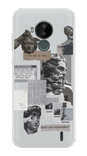 Чехол на Nokia C30 "Коллаж греческие скульптуры" Case Place
