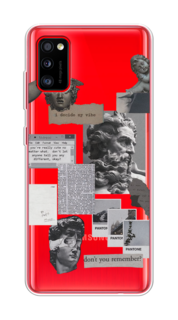 Чехол на Samsung Galaxy A41 "Коллаж греческие скульптуры" Case Place