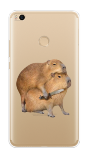 Чехол на Xiaomi Mi Max 2 "Капибара с ножом" Case Place