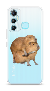 Чехол на Infinix HOT 11 Helio G70 64 GB "Капибара с ножом" Case Place