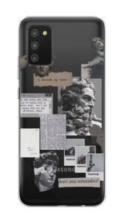 Чехол на Samsung Galaxy A02s "Коллаж греческие скульптуры" Case Place