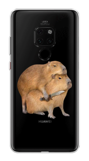 Чехол на Huawei Mate 20 "Капибара с ножом" Case Place