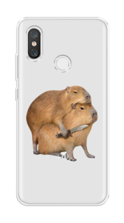Чехол на Xiaomi Mi 8 "Капибара с ножом" Case Place