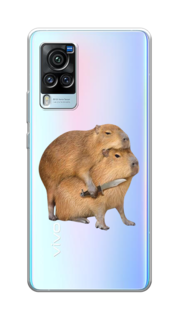 Чехол на Vivo X60 Pro "Капибара с ножом" Case Place