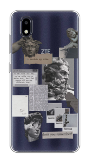 Чехол на ZTE Blade A3 (2020) "Коллаж греческие скульптуры" Case Place
