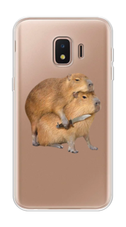 Чехол на Samsung Galaxy J2 Core (2020) "Капибара с ножом" Case Place