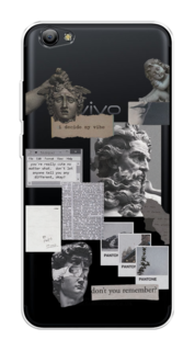 Чехол на Vivo Y65/Y66 "Коллаж греческие скульптуры" Case Place