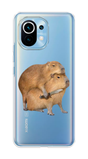 Чехол на Xiaomi Mi 11 "Капибара с ножом" Case Place