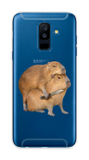 Чехол на Samsung Galaxy A6 Plus "Капибара с ножом" Case Place