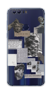 Чехол на Honor 8 "Коллаж греческие скульптуры" Case Place