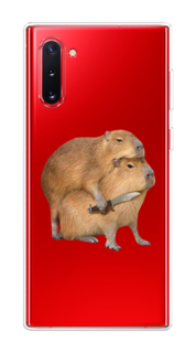 Чехол на Samsung Galaxy Note 10 "Капибара с ножом" Case Place