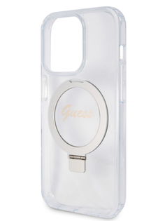 Чехол Guess для iPhone 15 Pro с MagSafe и функцией подставки, прозрачный