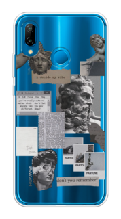 Чехол на Huawei P20 Lite/Nova 3E "Коллаж греческие скульптуры" Case Place